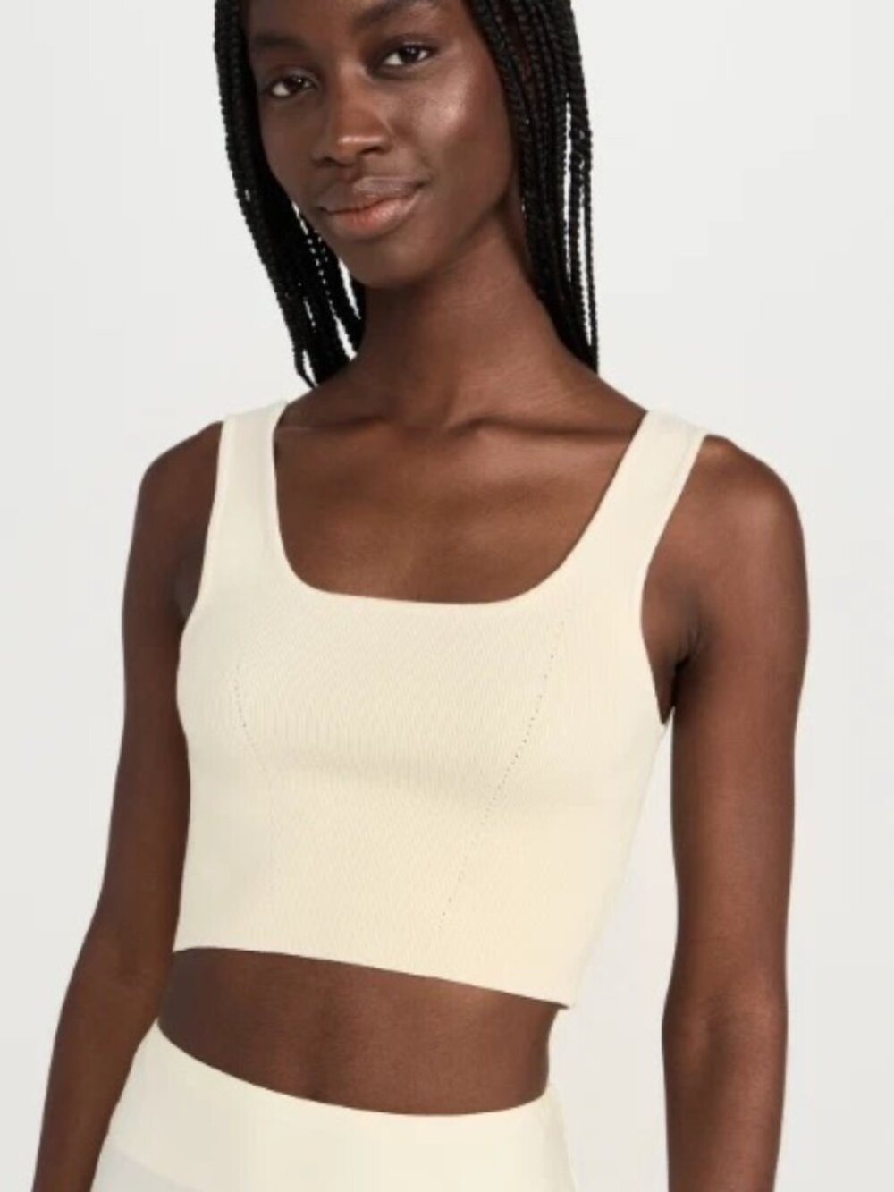 NEW Apiece Apart Ilia Crop Top Cream Small